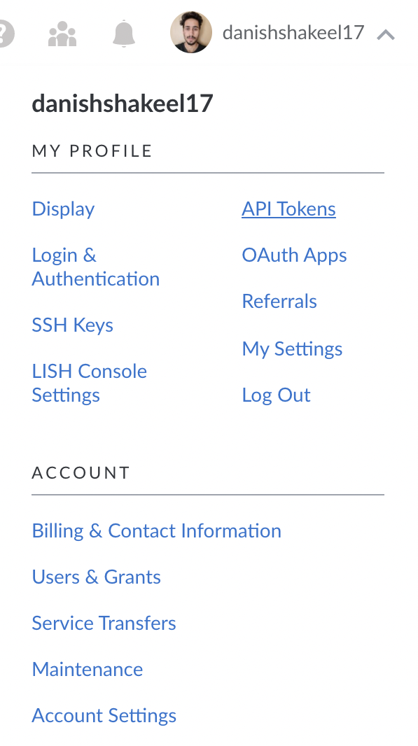 API Tokens - Profile & Accounts Linode