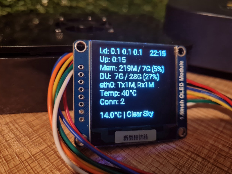 System Info on Raspberry Pi OLED Displays using Luma.OLED